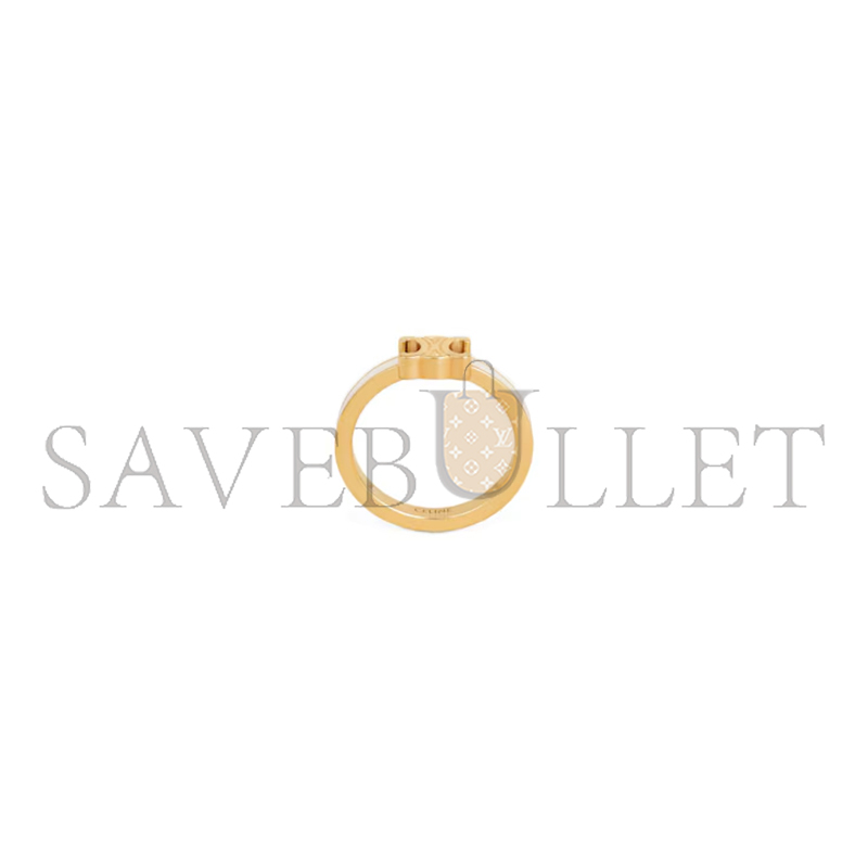 Ce1i*e triomphe ring in enamel and brass with gold finish 461nl6bre.01gi